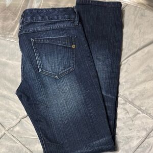 Express Classic Blue Distressed Denim Jeans